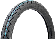 Nærbillede af slidbanen Dunlop D104 2.75-17 41 P Rear TT