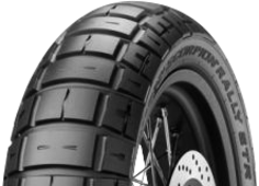 Nærbillede af slidbanen Pirelli Scorpion Rally STR 120/70 R18 59 V Front TL M/C M+S