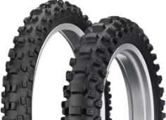 Nærbillede af slidbanen Dunlop Geomax MX33 60/100-10 33 J Front TT NHS
