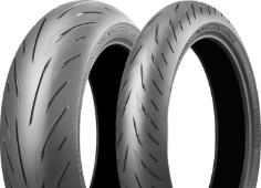 Nærbillede af slidbanen Bridgestone Battlax Hypersport S22 110/70 R17 54 H Front TL