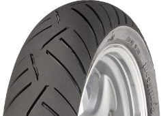 Nærbillede af slidbanen Continental ContiScoot 80/90-14 46 P Front TL