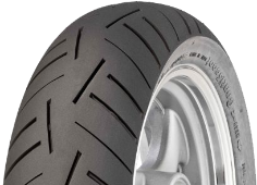 Nærbillede af slidbanen Continental ContiScoot 100/90-14 57 P Rear TL RF