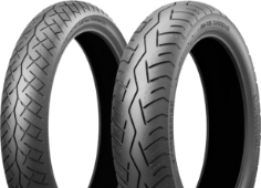 Nærbillede af slidbanen Bridgestone Battlax BT46 150/80-16 71 V Rear TL