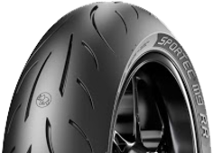 Nærbillede af slidbanen Metzeler Sportec M9 RR 190/50ZR17 (73 W) Rear TL M/C