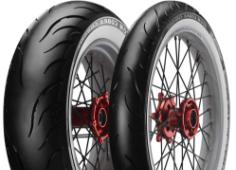 Nærbillede af slidbanen Avon Cobra Chrome 150/70VB18 (76 V) Rear TL XL