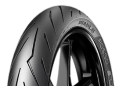 Nærbillede af slidbanen Pirelli Diablo Rosso Sport 120/70-17 58 S Front/Rear TL M/C