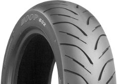 Nærbillede af slidbanen Bridgestone B 02 150/70-13 64 S Rear TL F