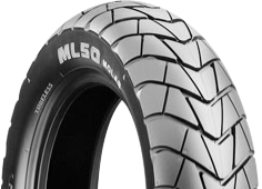 Nærbillede af slidbanen Bridgestone ML 50 110/80-10 58 J Front/Rear TL M/C