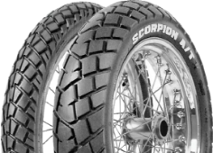 Nærbillede af slidbanen Pirelli Scorpion MT 90 A/T 120/80-18 62 S Rear TT M/C MST