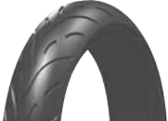 Nærbillede af slidbanen Heidenau K80 80/100-17 53 S Front TL M/C RF