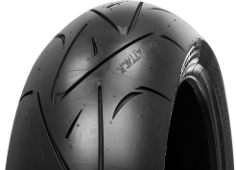 Nærbillede af slidbanen Continental ContiSportAttack 190/55ZR17 (75 W) Rear TL M/C