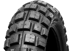 Nærbillede af slidbanen Continental TKC 80 Twinduro 4.10-18 66 P Rear TT M/C M+S