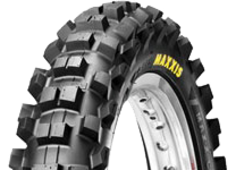 Nærbillede af slidbanen Maxxis M7312 Maxxcross SI 110/90-19 62 M Rear TT NHS