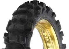 Nærbillede af slidbanen Duro HF906 Excelarator 100/100-18 62 M TT NHS