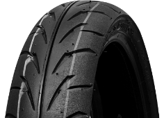 Nærbillede af slidbanen Duro HF918 100/80-17 52 P TL M/C