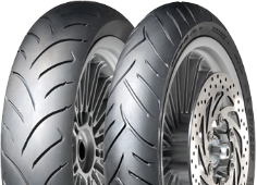 Nærbillede af slidbanen Dunlop ScootSmart 90/90-16 48 P Front/Rear TL