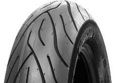 Nærbillede af slidbanen Michelin Commander II 110/90 B18 61 H Front TL/TT M/C