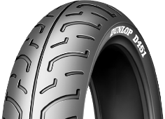 Nærbillede af slidbanen Dunlop D451 120/80-16 60 P Rear TL