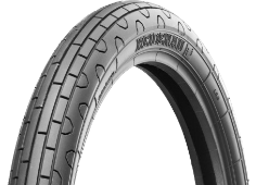 Nærbillede af slidbanen Heidenau K40 2.50-18 45 S Front TT M/C