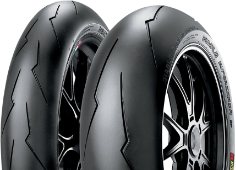 Nærbillede af slidbanen Pirelli Diablo Supercorsa SC V2 200/55ZR17 78 W Rear TL M/C SC2